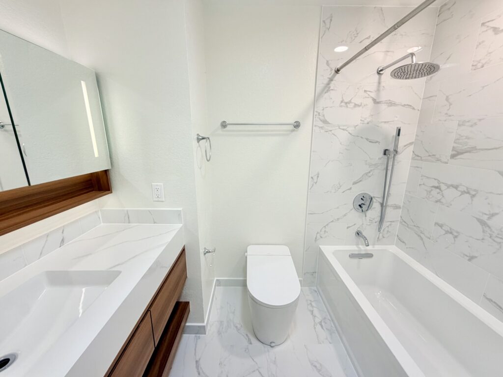 Full custom bathroom remodel in Los Angeles County